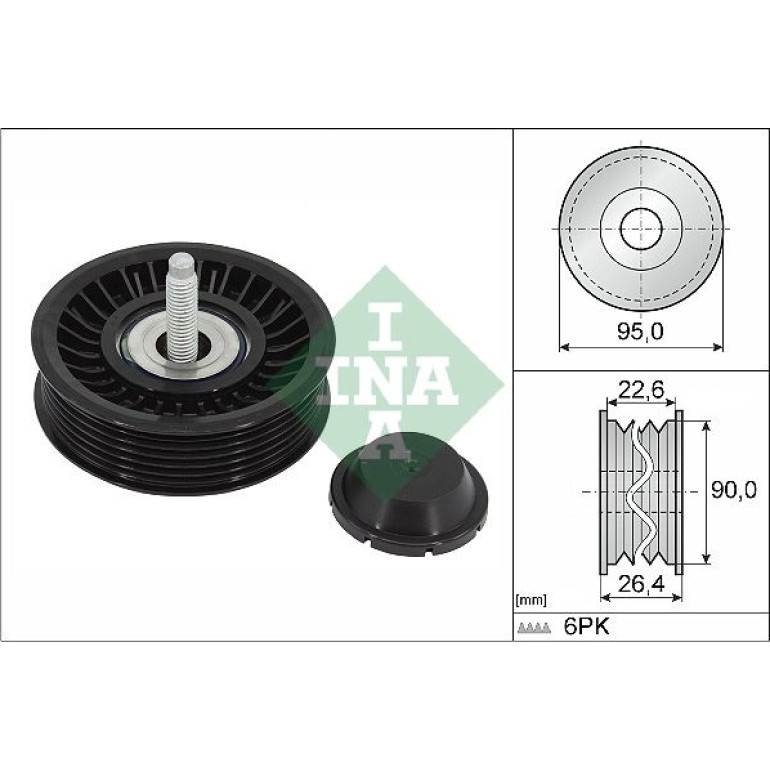 Umlenk-/Führungsrolle, Keilrippenriemen 532 0891 10