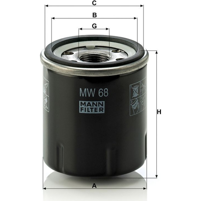 Ölfilter MW 68 Ölfilter MW 68