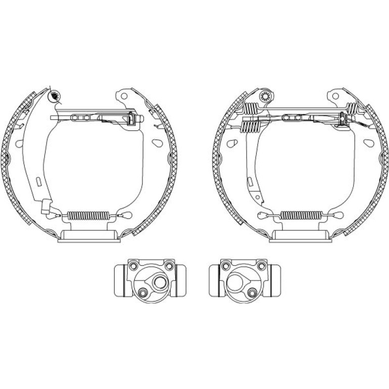 Bremsbackensatz 8DB 355 003-701 Bremsbackensatz 8DB 355 003-701