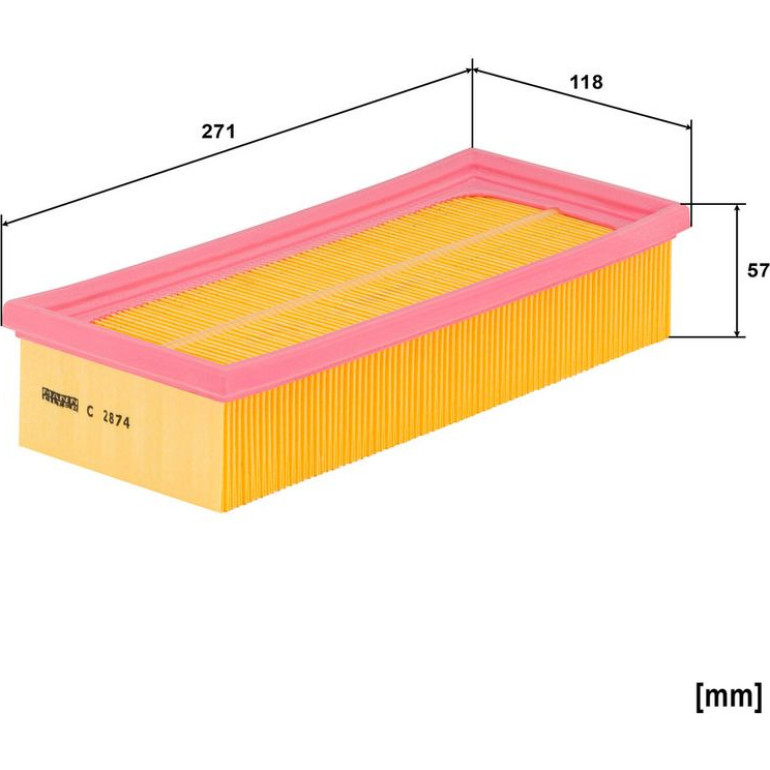 MANN-FILTER C 2874 Luftfilter MANN-FILTER C 2874 Luftfilter