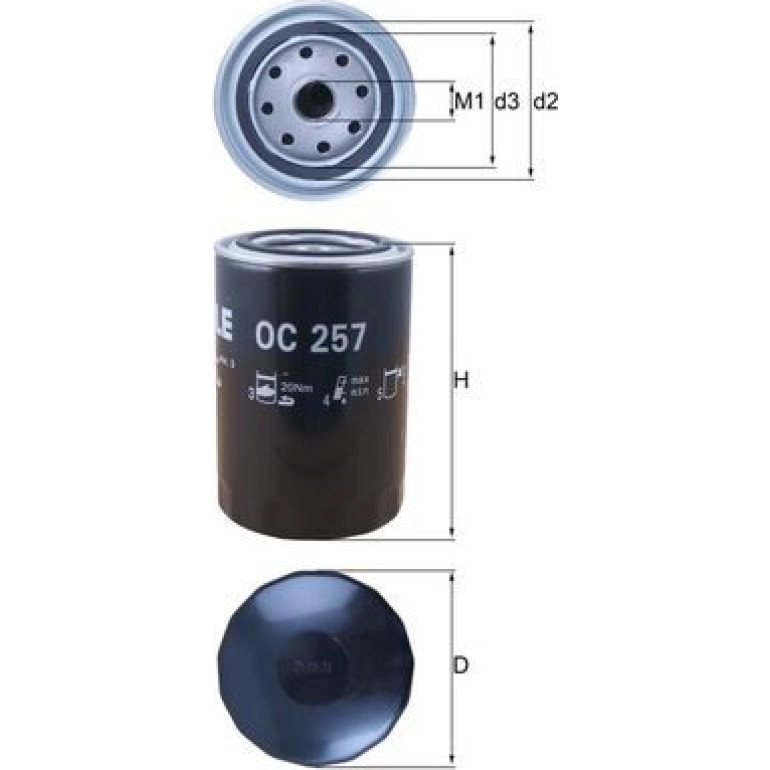 Ölfilter OC 257 Ölfilter OC 257