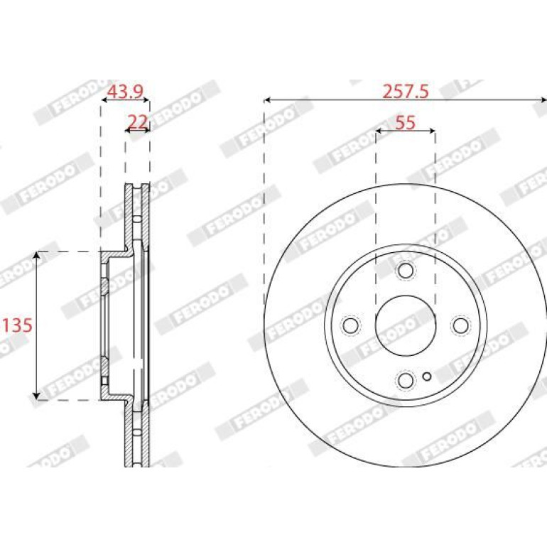 Bremsscheibe DDF2861C Bremsscheibe DDF2861C