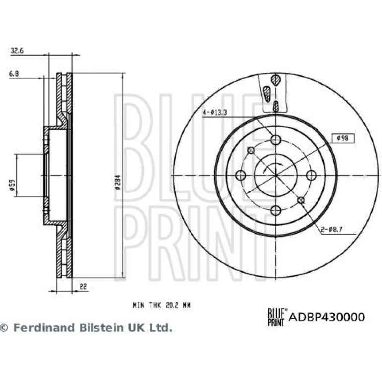 Bremsscheibe ADBP430000