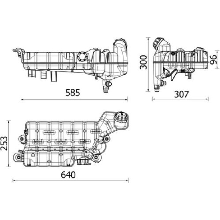 Ausgleichsbehälter, Kühlmittel CRT 99 000P Ausgleichsbehälter, Kühlmittel CRT 99 000P