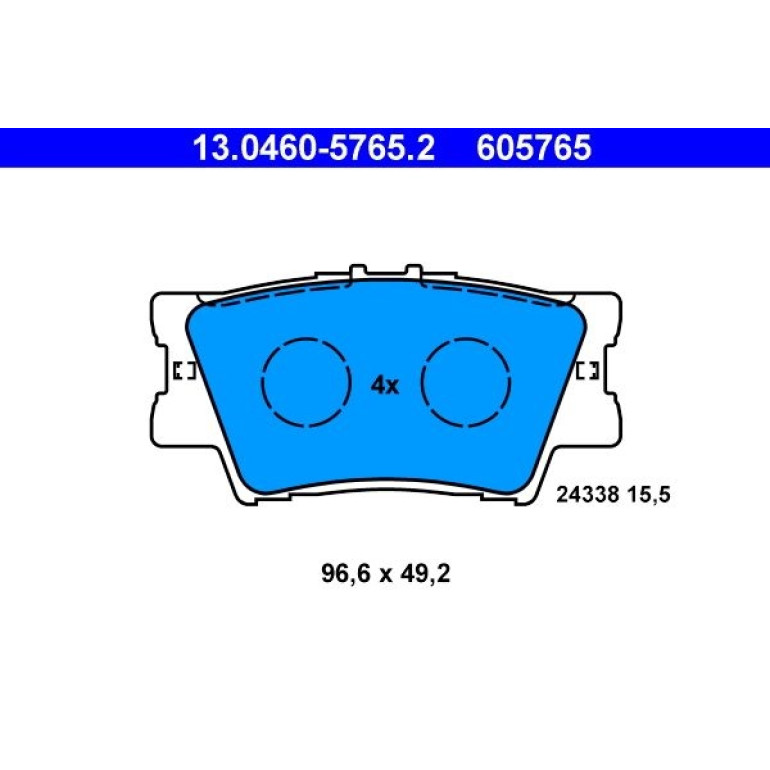 Bremsbelagsatz, Scheibenbremse 13.0460-5765.2 Bremsbelagsatz, Scheibenbremse 13.0460-5765.2