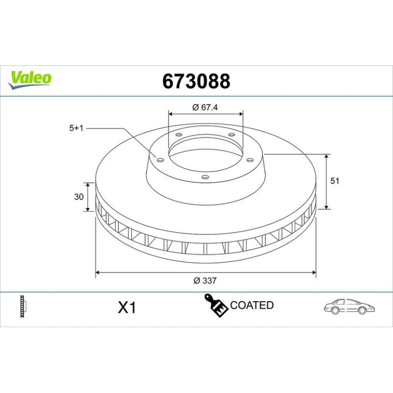 Bremsscheibe 673088 Bremsscheibe 673088