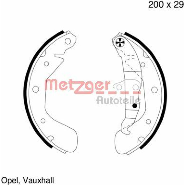 Bremsbackensatz MG 563 Bremsbackensatz MG 563