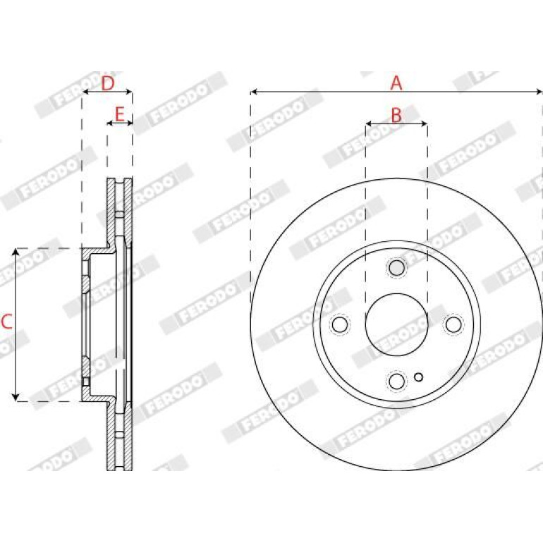 Bremsscheibe DDF2861C Bremsscheibe DDF2861C