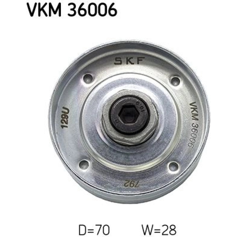 Umlenk-/Führungsrolle, Keilrippenriemen VKM 36006 Umlenk-/Führungsrolle, Keilrippenriemen VKM 36006