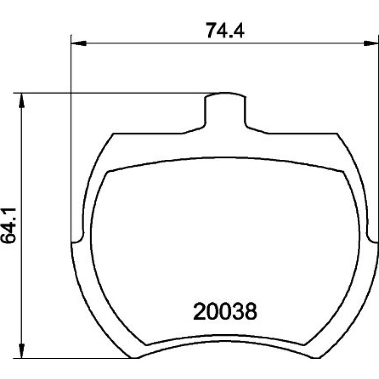 Bremsbelagsatz, Scheibenbremse 8DB 355 007-081 Bremsbelagsatz, Scheibenbremse 8DB 355 007-081