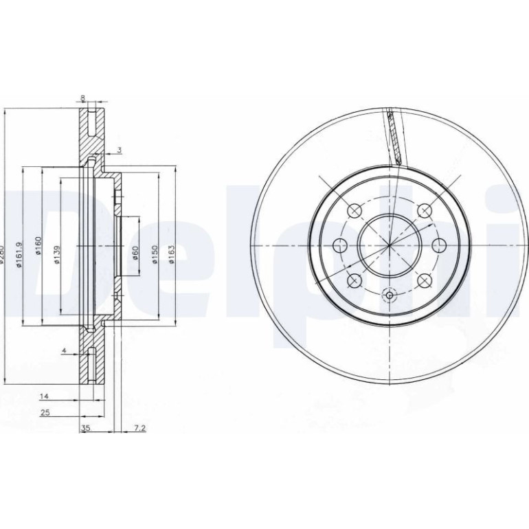 Bremsscheibe BG3989