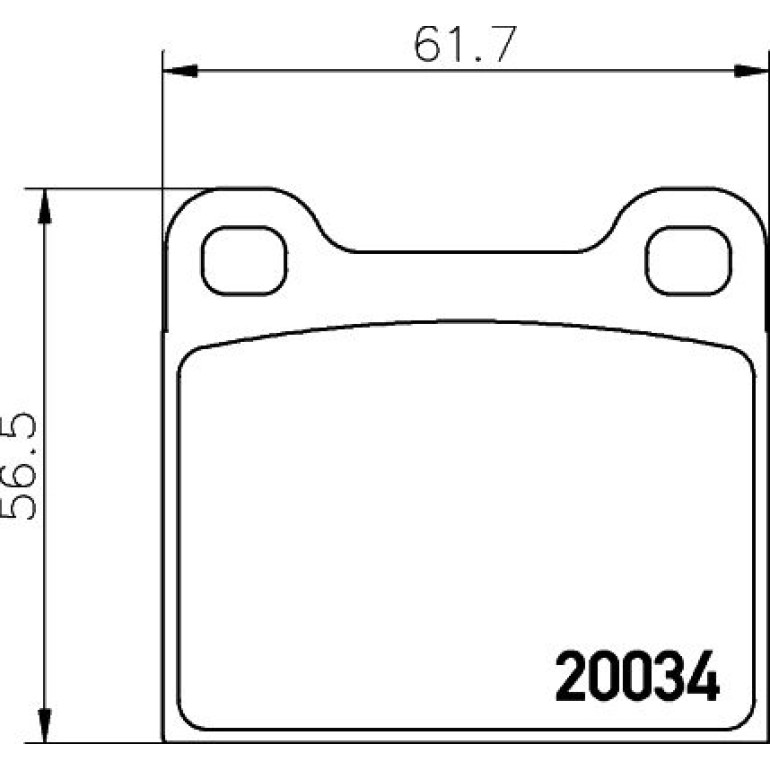 Bremsbelagsatz, Scheibenbremse 8DB 355 007-021 Bremsbelagsatz, Scheibenbremse 8DB 355 007-021