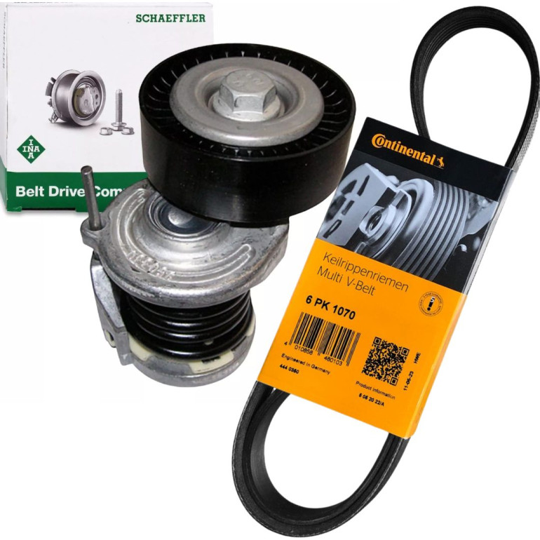 INA 534 0164 10 Spannarm, Keilrippenriemen + CONTITECH 6PK1070 Keilrippenriemen 1070mm INA 534 0164 10 Spannarm, Keilrippenriemen + CONTITECH 6PK1070 Keilrippenriemen 1070mm