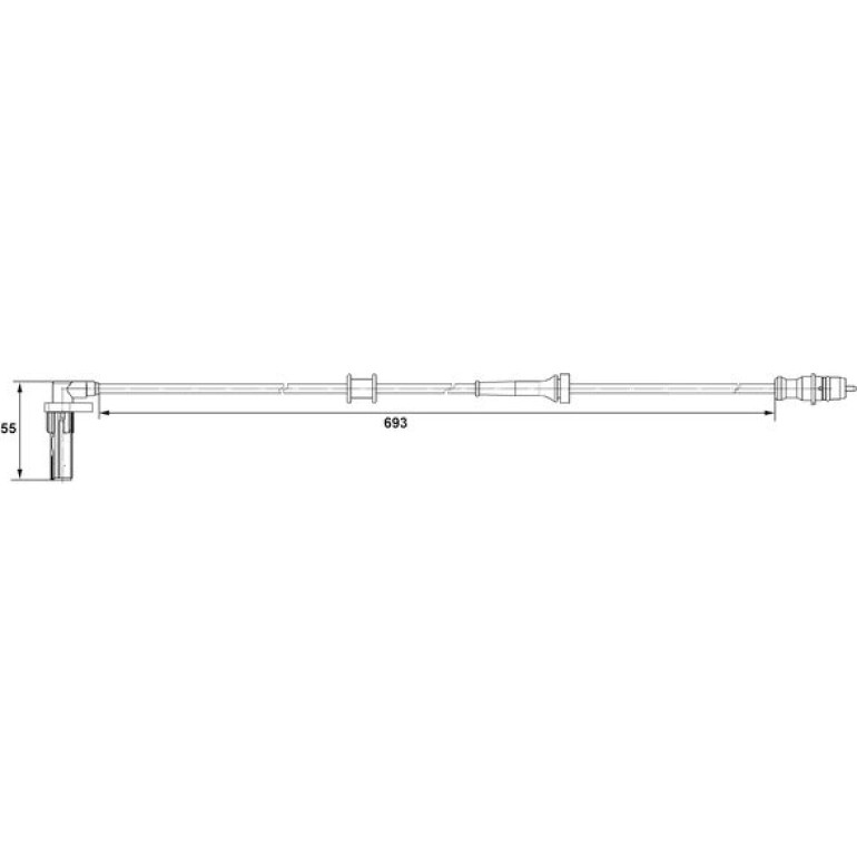 Sensor, Raddrehzahl 0 265 007 531 Sensor, Raddrehzahl 0 265 007 531