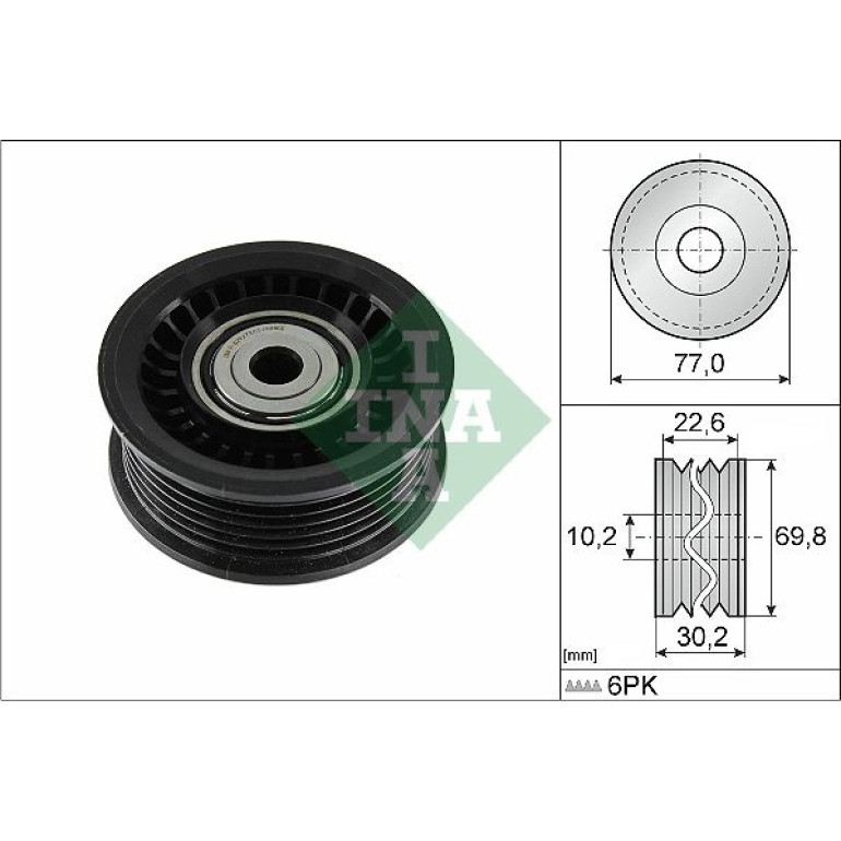 Umlenk-/Führungsrolle, Keilrippenriemen 532 1075 10