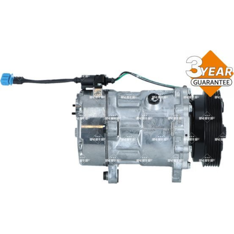 NRF EASY FIT 32064 Klimakompressor SD7V16 WITH ADAPTER, 12V, PAG 46, mit PAG-Kompressoröl, mit Dichtring NRF EASY FIT 32064 Klimakompressor SD7V16 WITH ADAPTER, 12V, PAG 46, mit PAG-Kompressoröl, mit Dichtring