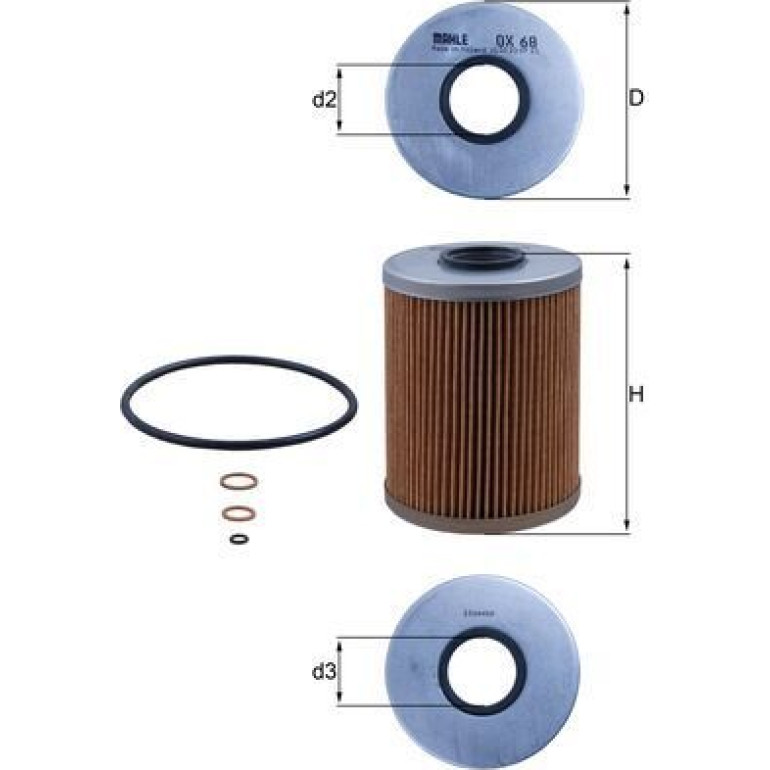 Ölfilter OX 68D Ölfilter OX 68D