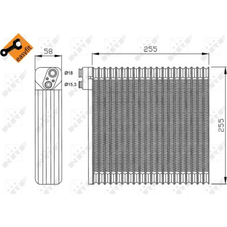 Verdampfer, Klimaanlage 36114 Verdampfer, Klimaanlage 36114