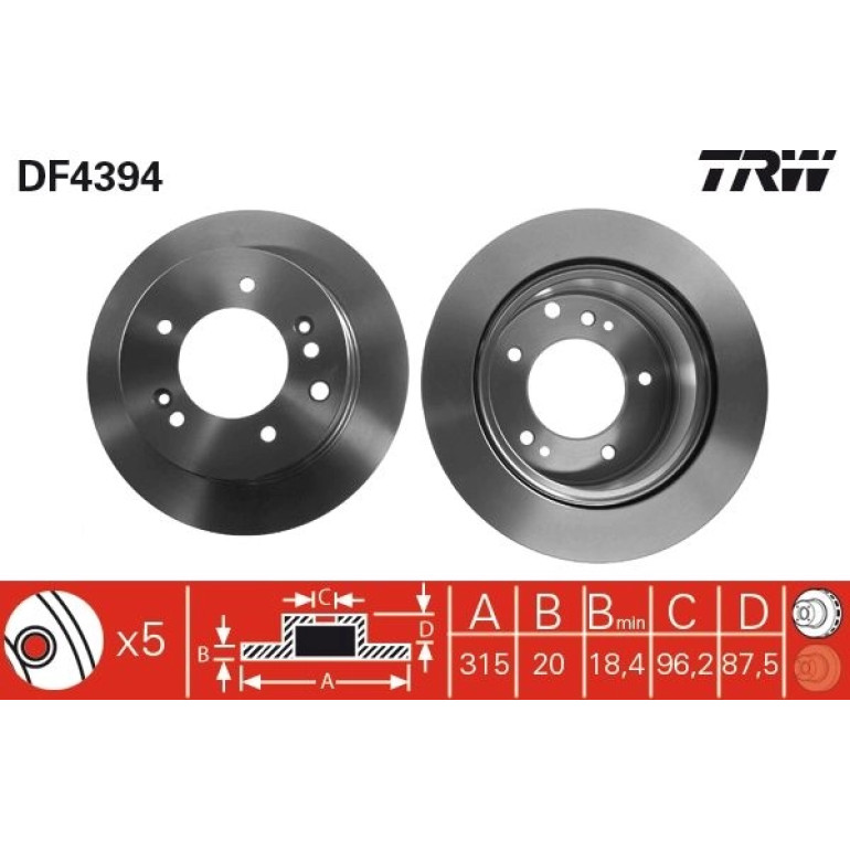 Bremsscheibe DF4394 Bremsscheibe DF4394