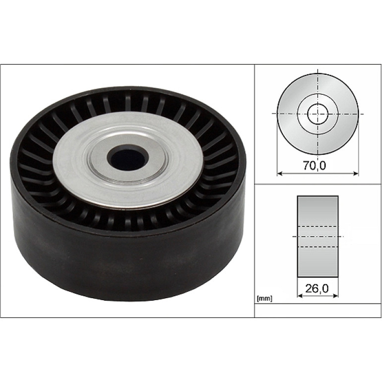 Umlenk-/Führungsrolle, Keilrippenriemen 532 0533 10