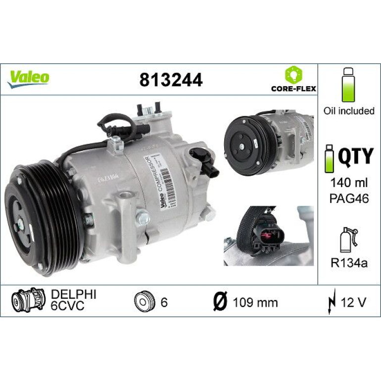 Kompressor, Klimaanlage 813244 Kompressor, Klimaanlage 813244