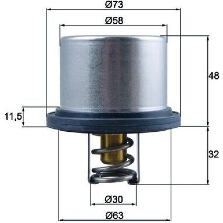 Thermostat, Kühlmittel THD 5 75 Thermostat, Kühlmittel THD 5 75