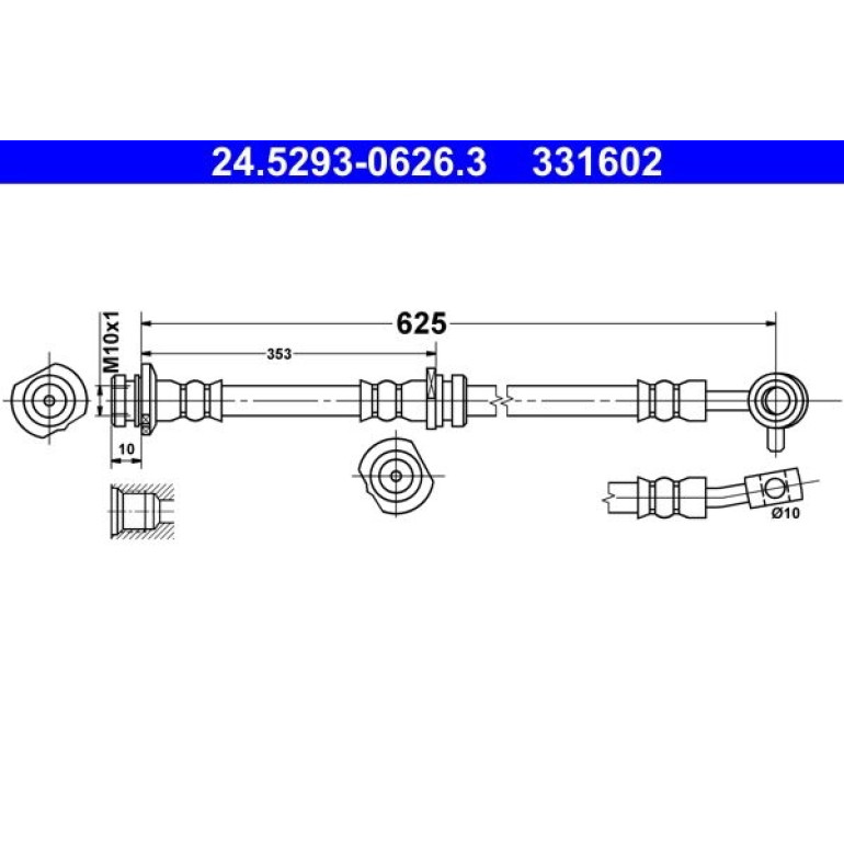 Bremsschlauch 24.5293-0626.3 Bremsschlauch 24.5293-0626.3