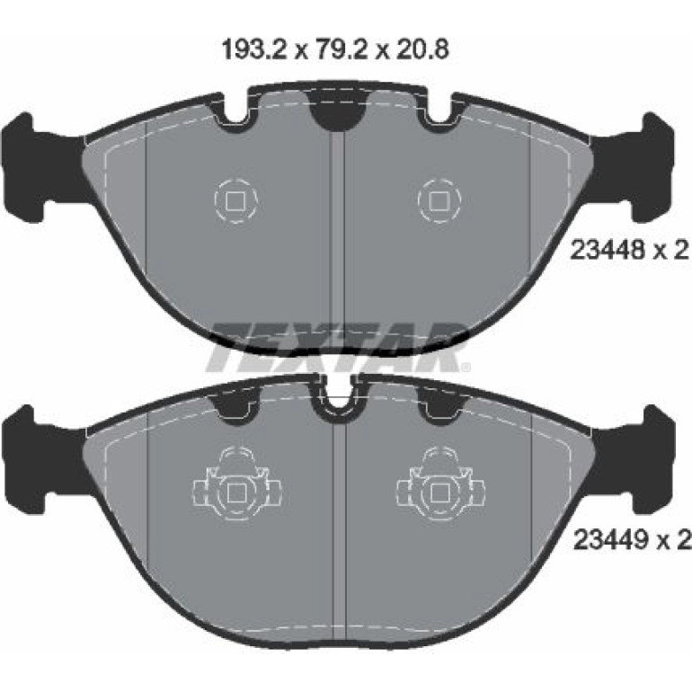 Bremsbelagsatz, Scheibenbremse 2344801 Bremsbelagsatz, Scheibenbremse 2344801