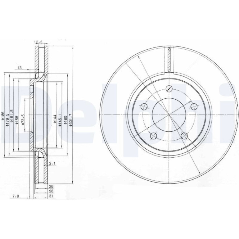 Bremsscheibe BG3716 Bremsscheibe BG3716