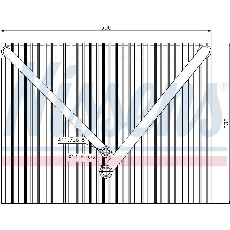 Verdampfer, Klimaanlage 92257 Verdampfer, Klimaanlage 92257
