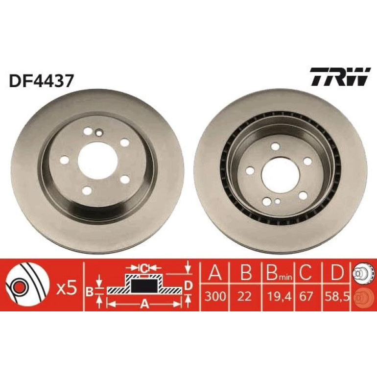 Bremsscheibe DF4437 Bremsscheibe DF4437