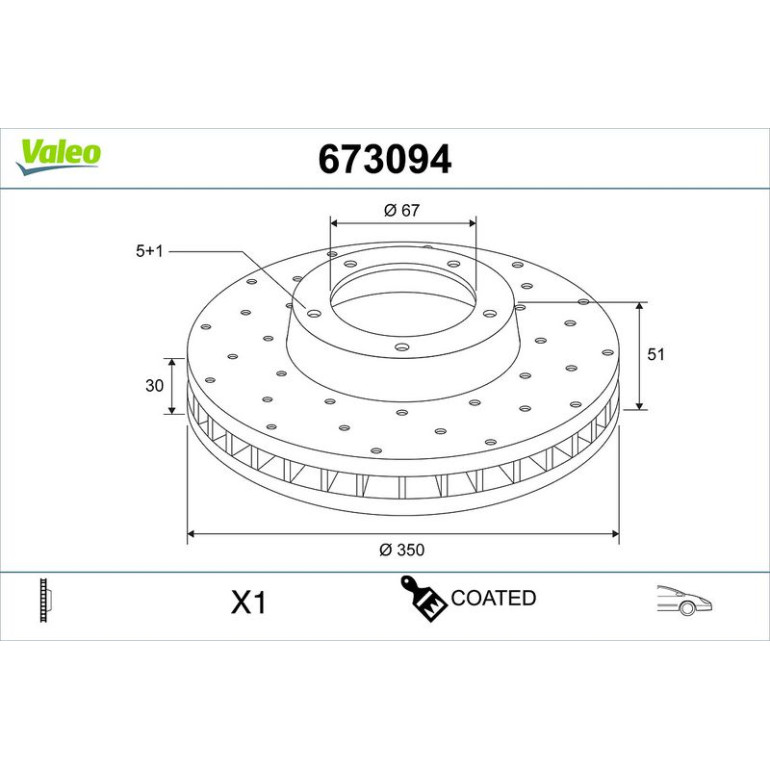 Bremsscheibe 673094 Bremsscheibe 673094