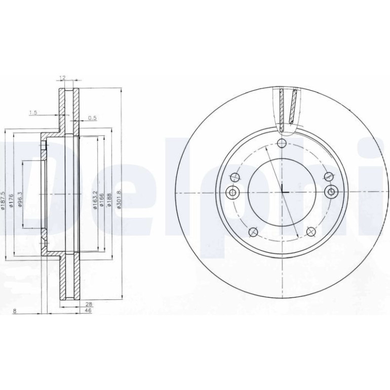 Bremsscheibe BG3858 Bremsscheibe BG3858