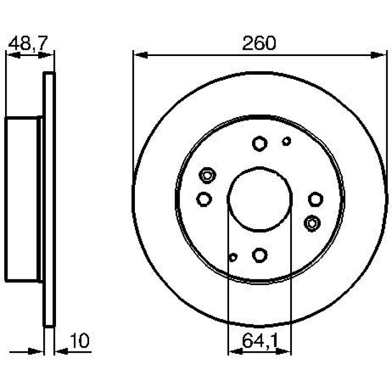 Bremsscheibe 0 986 478 172 Bremsscheibe 0 986 478 172