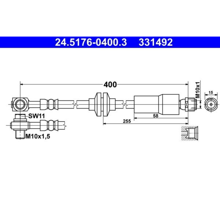 Bremsschlauch 24.5176-0400.3