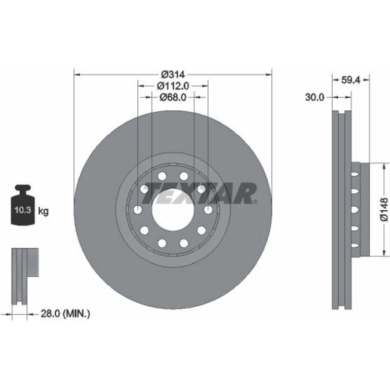 Bremsscheibe 92073200 Bremsscheibe 92073200