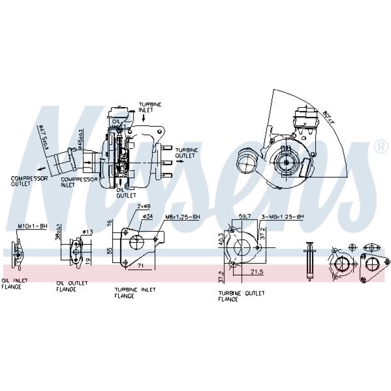 Nissens Turbolader 93136