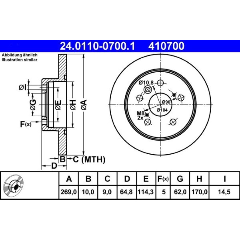 Bremsscheibe 24.0110-0700.1