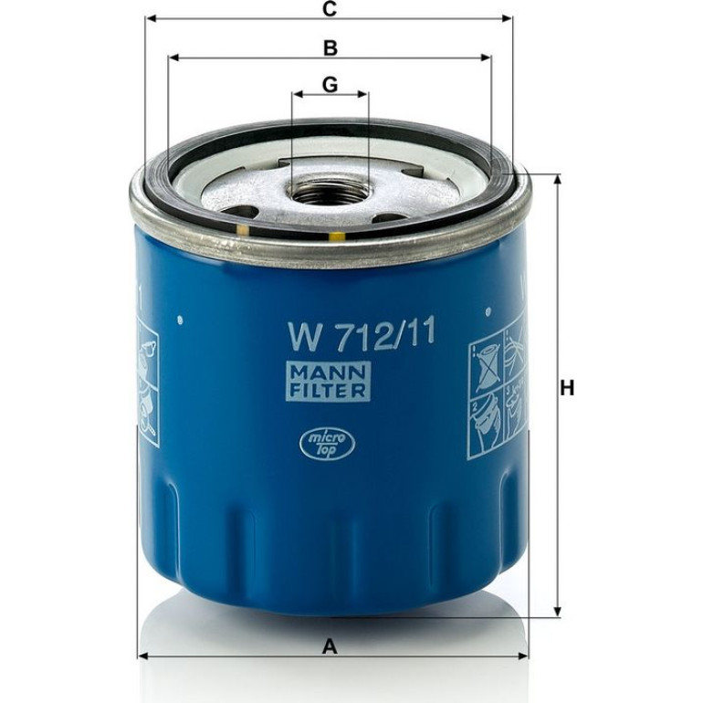 Ölfilter W 712/11 Ölfilter W 712/11