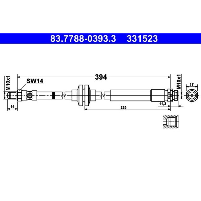 Bremsschlauch 83.7788-0393.3 Bremsschlauch 83.7788-0393.3