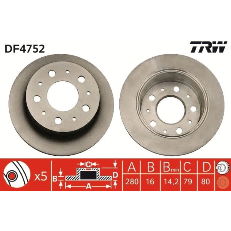 Bremsscheibe DF4752