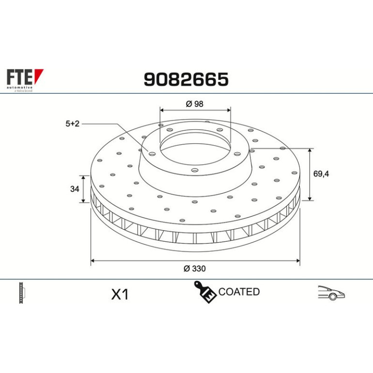 Bremsscheibe 9082665 Bremsscheibe 9082665