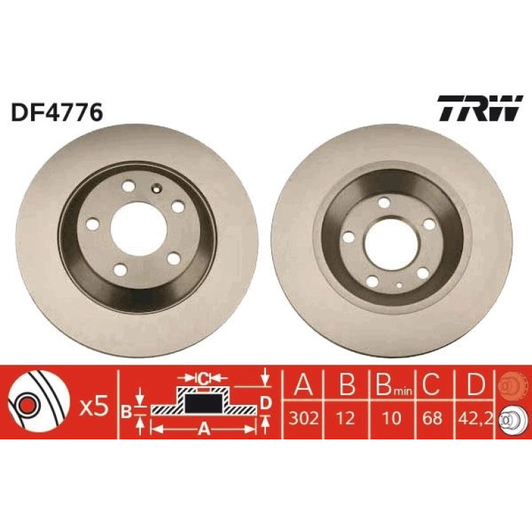 Bremsscheibe DF4776 Bremsscheibe DF4776