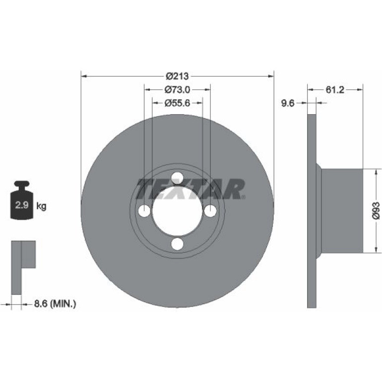 Bremsscheibe 92092600 Bremsscheibe 92092600