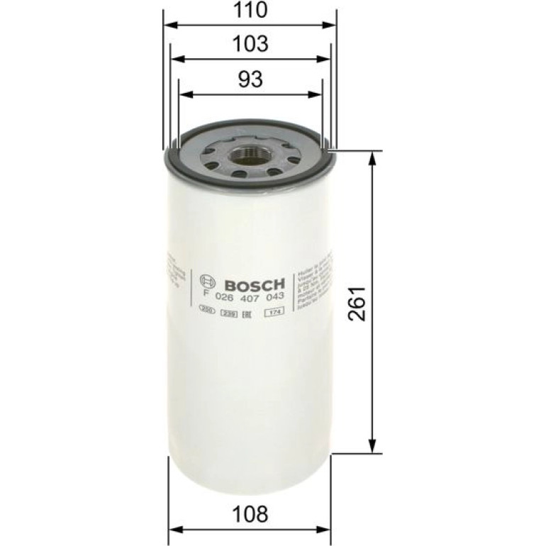 BOSCH F 026 407 043 Ölfilter BOSCH F 026 407 043 Ölfilter