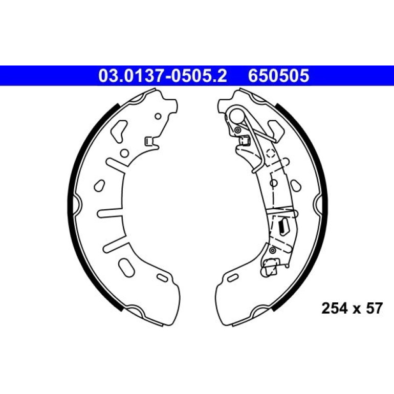 Bremsbackensatz 03.0137-0505.2 Bremsbackensatz 03.0137-0505.2