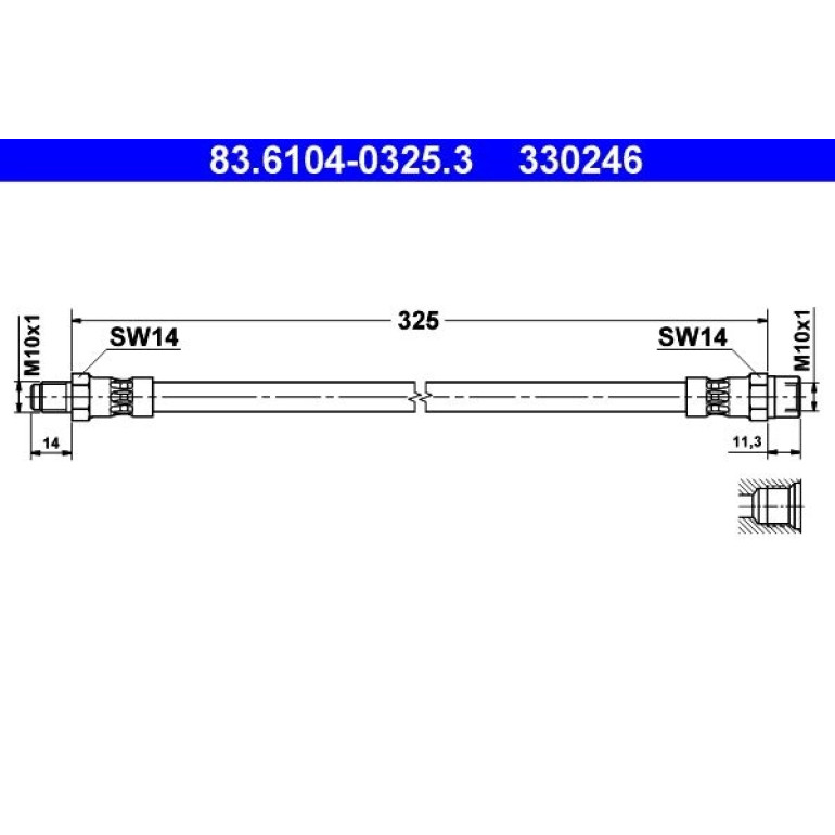 Bremsschlauch 83.6104-0325.3 Bremsschlauch 83.6104-0325.3