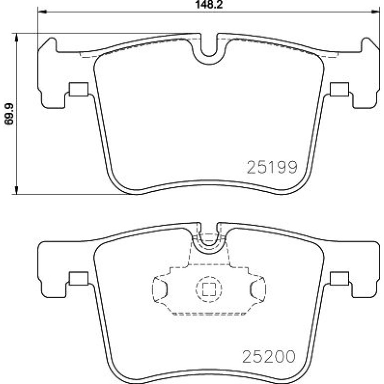 Bremsbelagsatz, Scheibenbremse 8DB 355 015-781 Bremsbelagsatz, Scheibenbremse 8DB 355 015-781