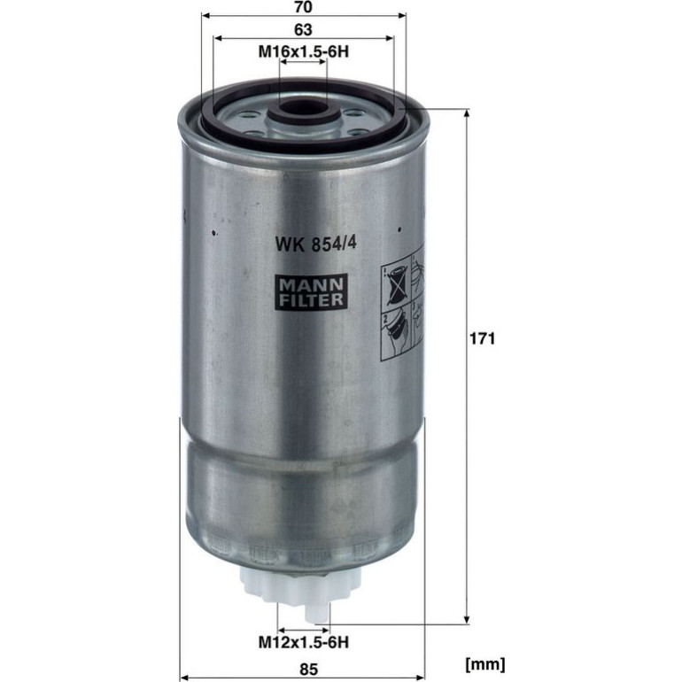 Kraftstofffilter WK 854/4 Kraftstofffilter WK 854/4