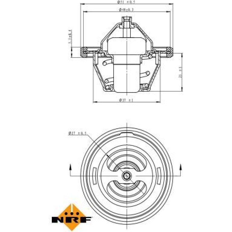Thermostat, Kühlmittel 725149 Thermostat, Kühlmittel 725149